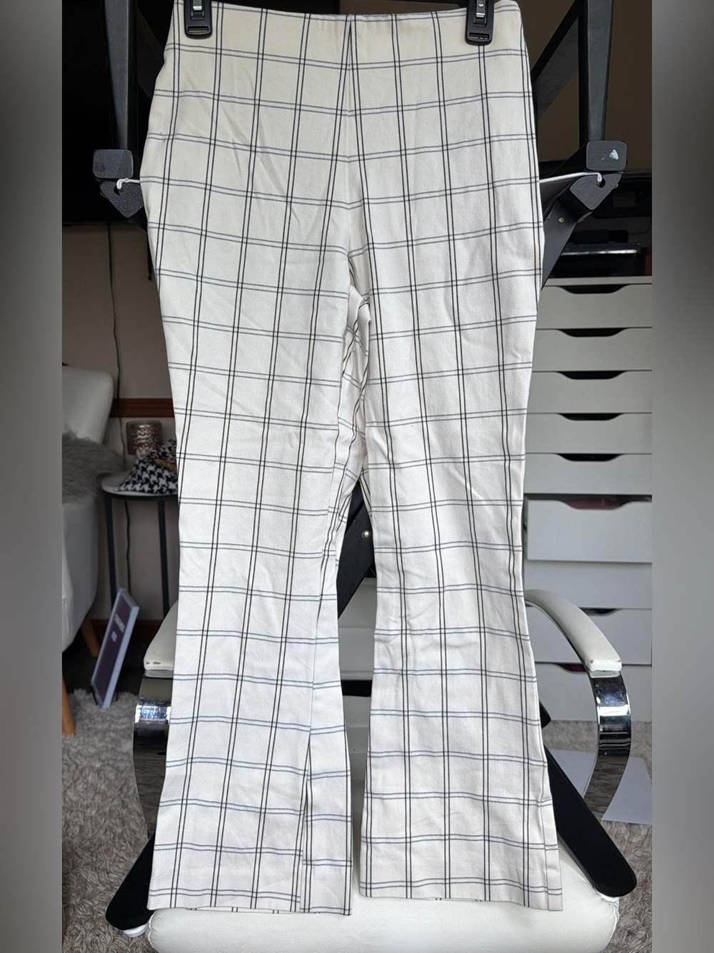 A new day checkered flare pants